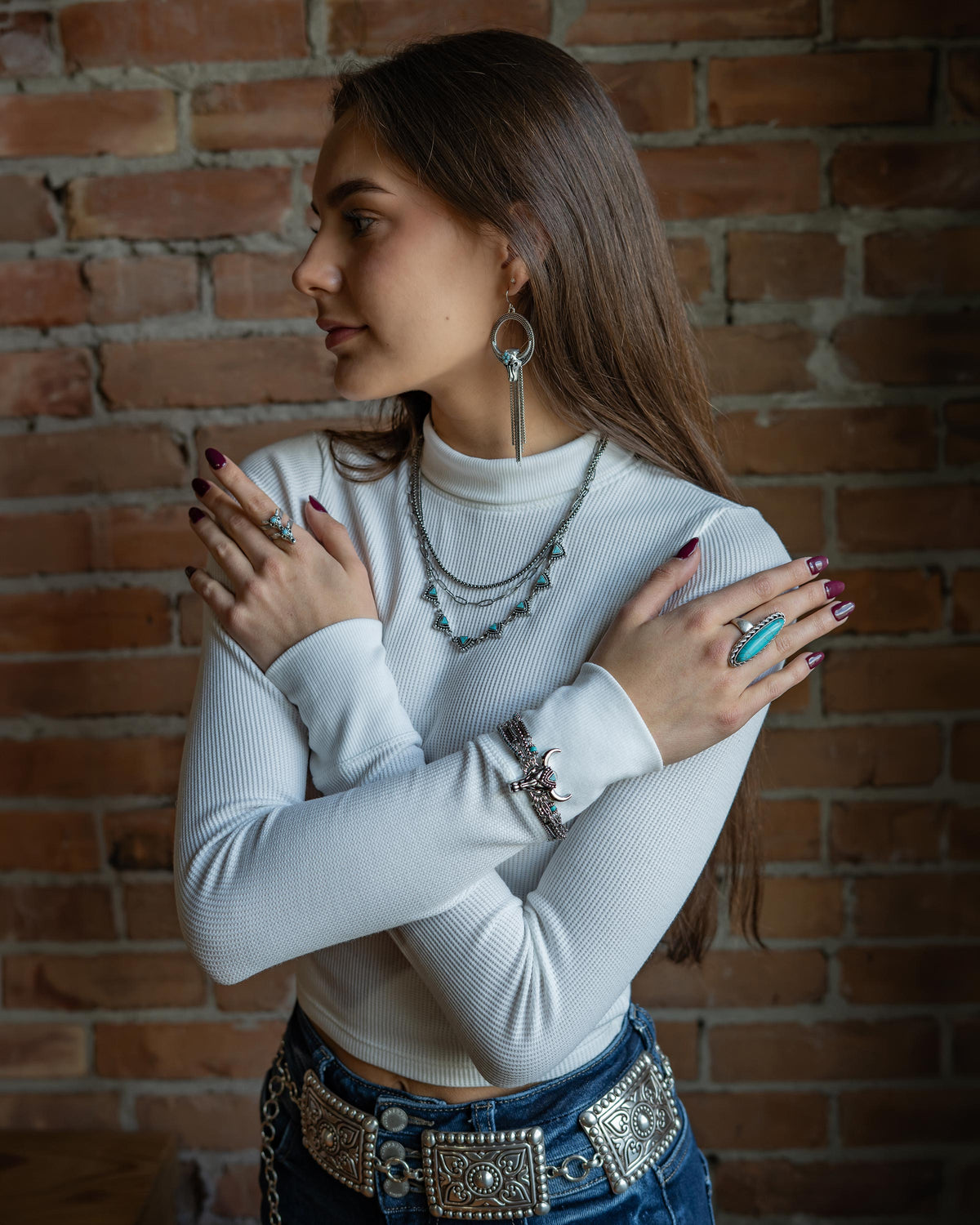 Heart Wrangler Concho Belt