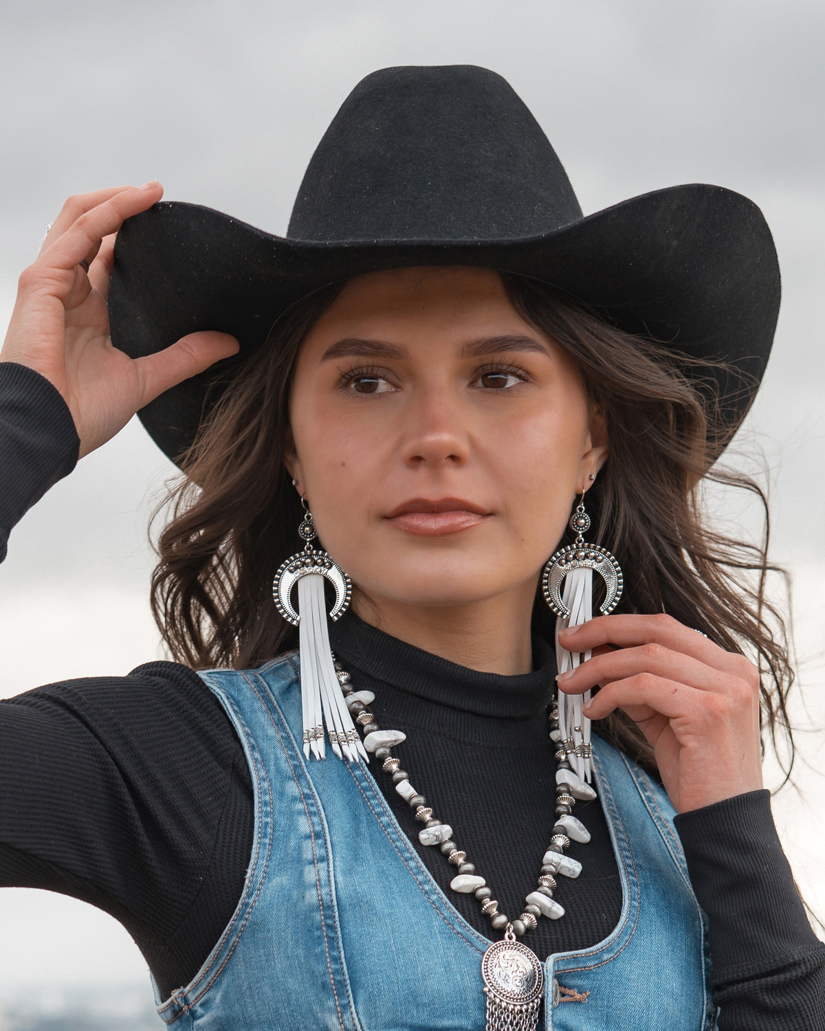 White Lightning Earrings