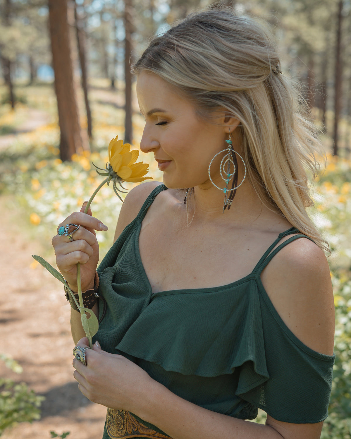 Around and Back Earrings